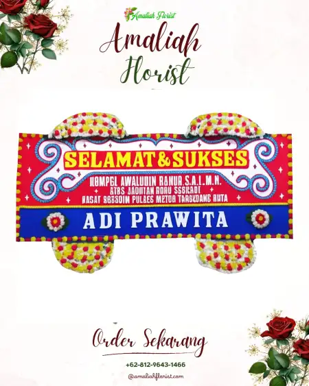 Papan Bunga Ucapan Selamat Kembaran Kulon